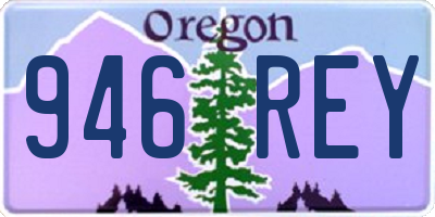 OR license plate 946REY