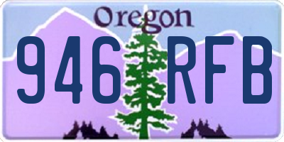 OR license plate 946RFB