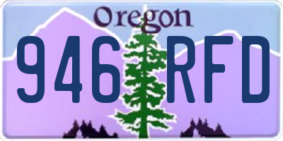 OR license plate 946RFD