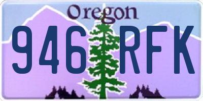 OR license plate 946RFK