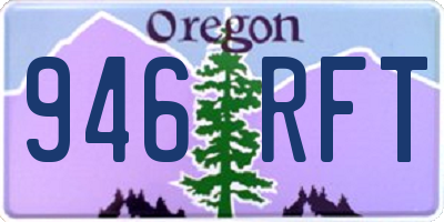 OR license plate 946RFT
