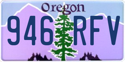 OR license plate 946RFV