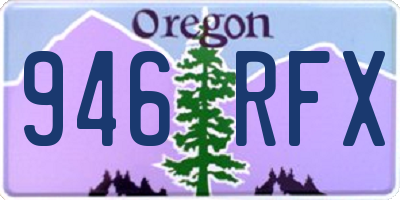 OR license plate 946RFX
