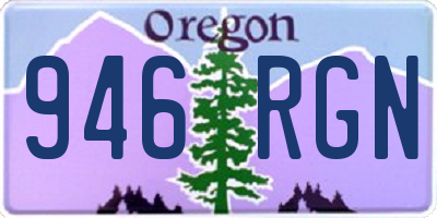 OR license plate 946RGN