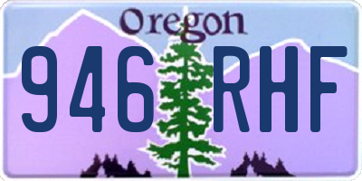 OR license plate 946RHF