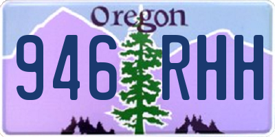 OR license plate 946RHH