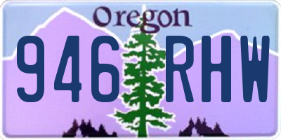 OR license plate 946RHW