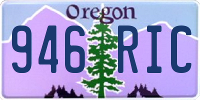 OR license plate 946RIC