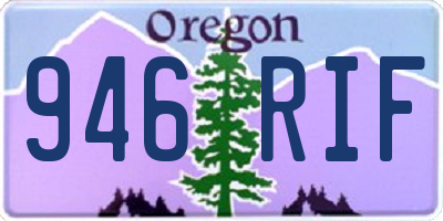 OR license plate 946RIF
