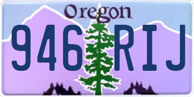 OR license plate 946RIJ