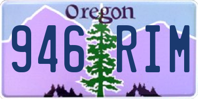 OR license plate 946RIM