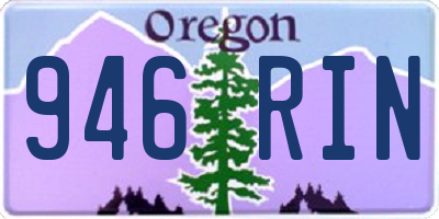 OR license plate 946RIN