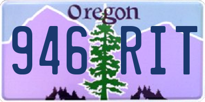 OR license plate 946RIT