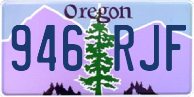 OR license plate 946RJF
