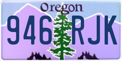 OR license plate 946RJK