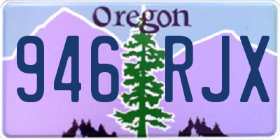 OR license plate 946RJX