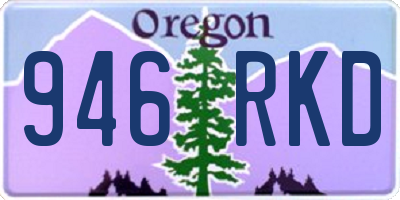 OR license plate 946RKD