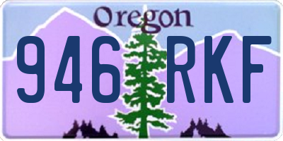 OR license plate 946RKF