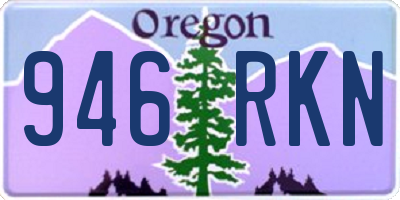 OR license plate 946RKN