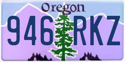 OR license plate 946RKZ