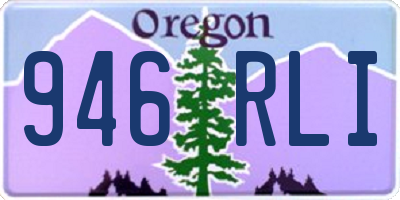 OR license plate 946RLI
