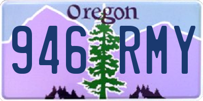 OR license plate 946RMY