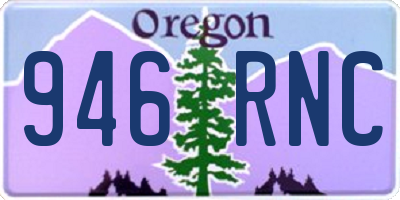 OR license plate 946RNC