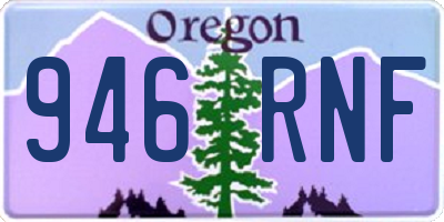 OR license plate 946RNF