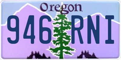 OR license plate 946RNI