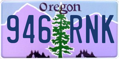 OR license plate 946RNK