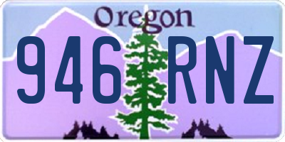 OR license plate 946RNZ