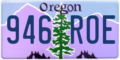 OR license plate 946ROE