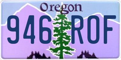 OR license plate 946ROF
