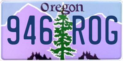 OR license plate 946ROG