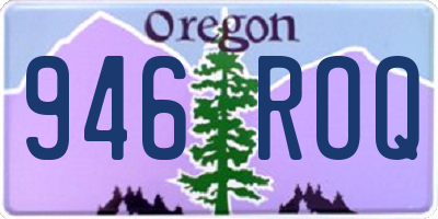 OR license plate 946ROQ