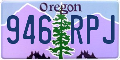 OR license plate 946RPJ