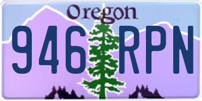 OR license plate 946RPN