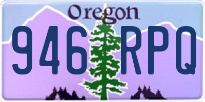 OR license plate 946RPQ