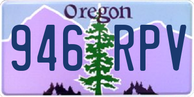 OR license plate 946RPV