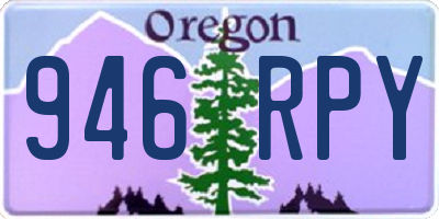 OR license plate 946RPY