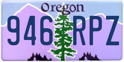 OR license plate 946RPZ