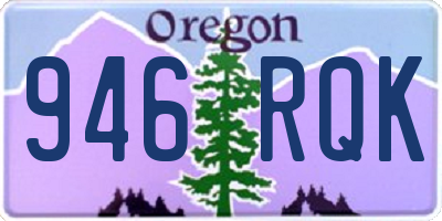 OR license plate 946RQK