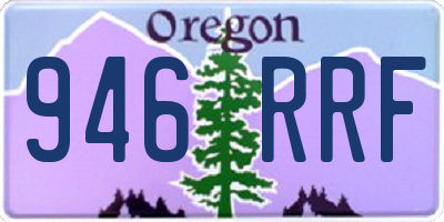 OR license plate 946RRF
