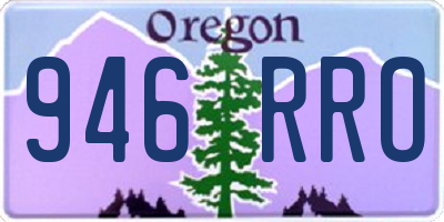 OR license plate 946RRO