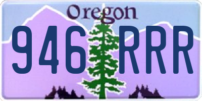 OR license plate 946RRR