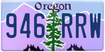 OR license plate 946RRW