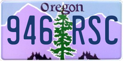 OR license plate 946RSC