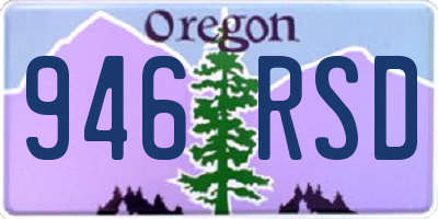 OR license plate 946RSD