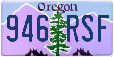 OR license plate 946RSF
