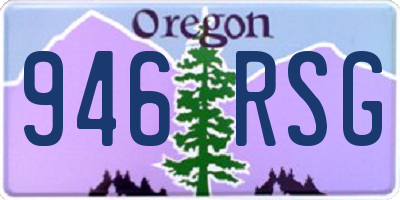 OR license plate 946RSG